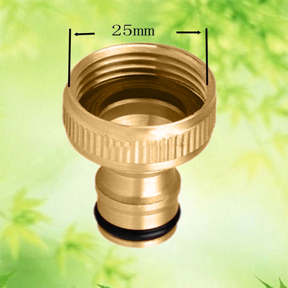3/4 Inch Threaded Brass Tap Adaptor Garden Water Hose Quick Pipe Connector