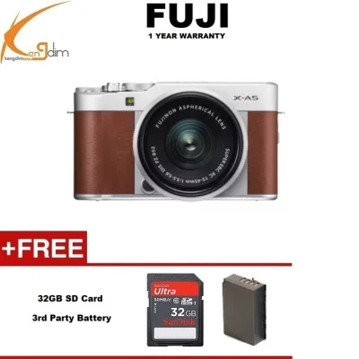 Fujifilm X-A5 Mirrorless Digital Camera with 15-45mm Lens (Brown)FUJI MALAYSIA WTY