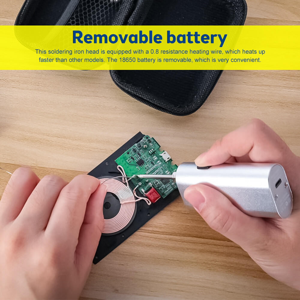 Mỏ Hàn Pin Giao Diện 510 Mỏ Hàn Điện Cầm Tay Sạc USB Không Dây Mỏ Hàn Điện 40W Bảo Trì Hàn Gia Dụng