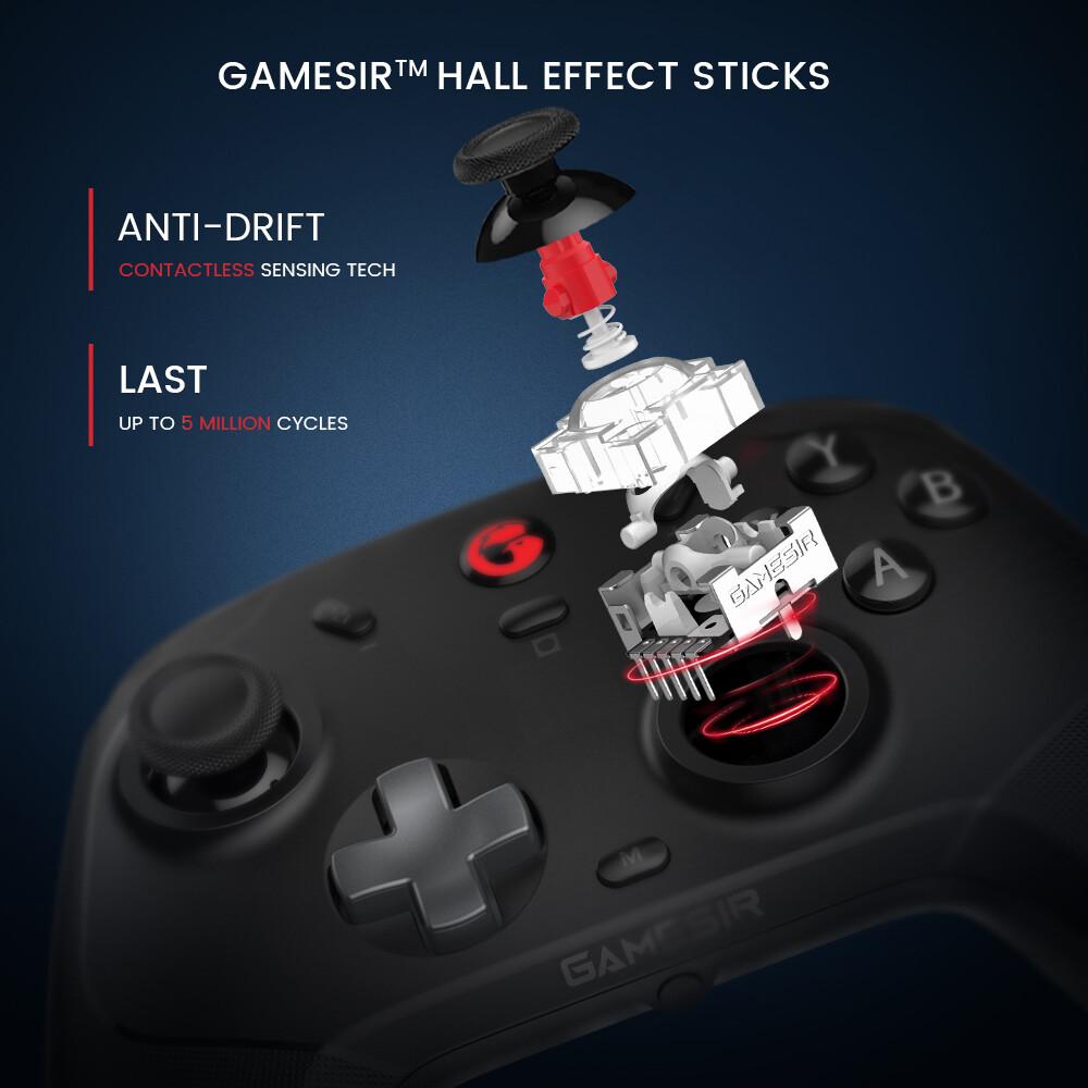 ZDSSY GameSir T4 Cyclone Pro Điều khiển không dây điều khiển Gamepad Bluetooth với hiệu ứng Hall cho bộ chuyển đổi Nintendo iPhone điện thoại Android PC