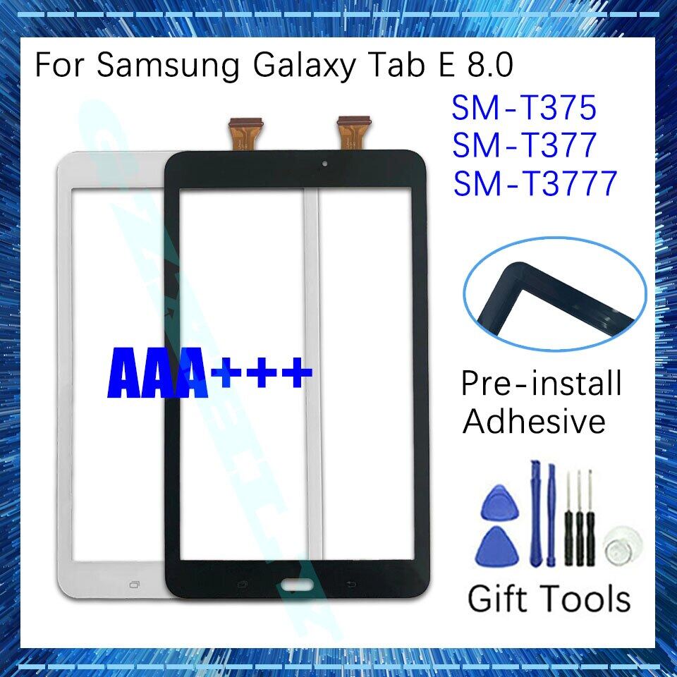 Black Touch Screen Replacement for Samsung Galaxy Tab A 8.0 SM-T350 T350 with Professional Tool Kits Pre-Installed Adhesive Digitizer Glass Assembly Not Include LCD 