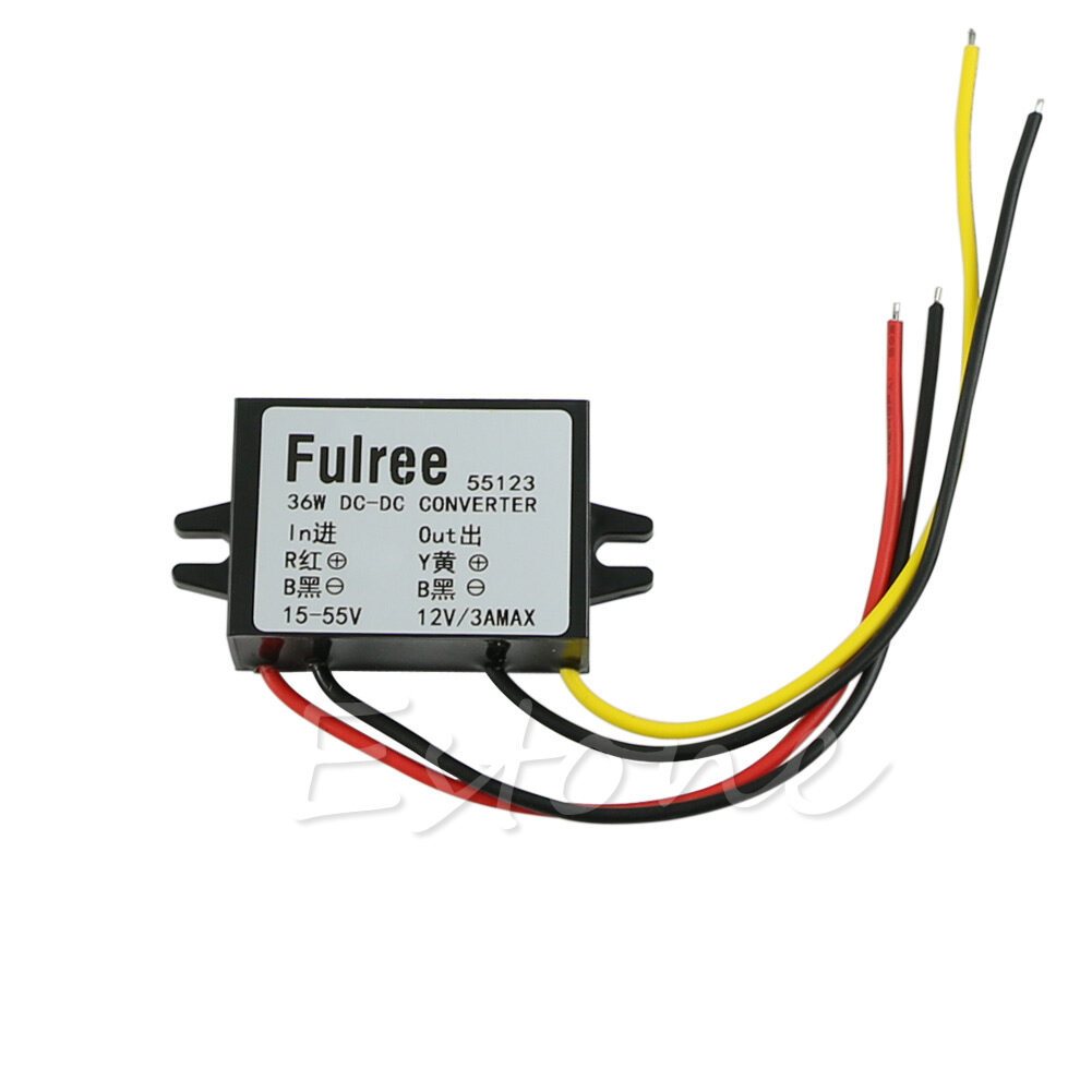 Dc 24v 36v 48v to 12v 3a 36w dc-dc converter step down module car