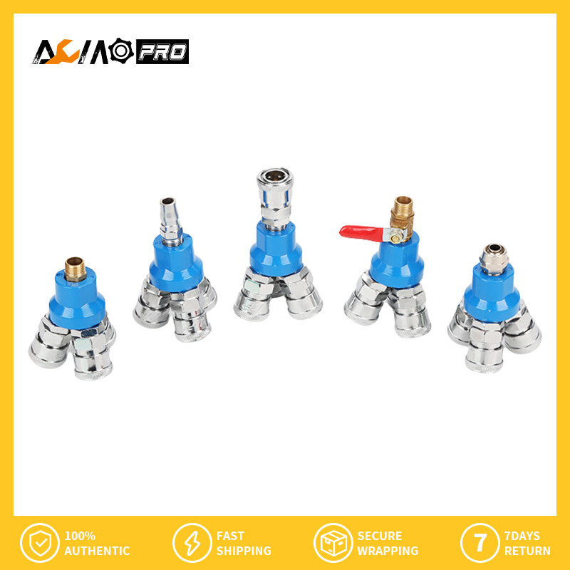 AumoPro 1 Chiếc Đầu Nối Máy Nén Khí Đầu Nối Khí Nén 1/4 Ống Góp Máy Nén Khí Đầu Nối Nhanh 2 Chiều Đầu Nối Nhiều Ống Khớp Nối Khí Nén Đầu Chia Khối Ống Góp Kết Nối Nhanh