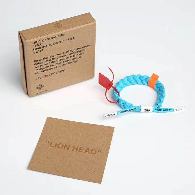 lion head bracelet off white