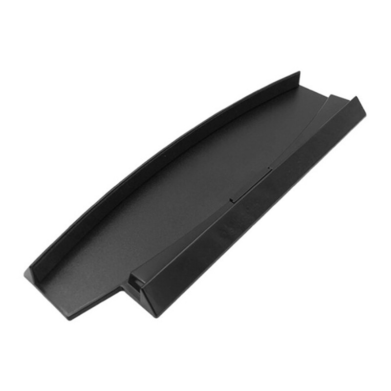 huwobei3792797 Vertical Stand Holder Hold Dock Plastic bracket Base for PS3 Slim console Black