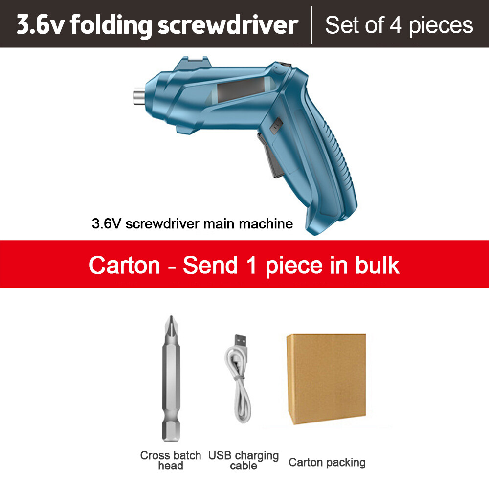 3.6V Electric screwdriver Multi-function rechargeable lithium screwdriver Screwdriver Mini screwdriver set Electric drill