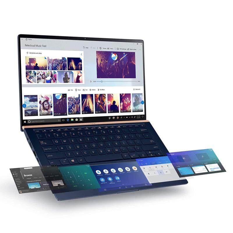 Asus ZenBook 14 Ultra-Slim Laptop 14” Full HD NanoEdge Bezel, Intel Core i7-10510U, 16GB RAM, 512GB PCIe SSD, GeForce MX250, Innovative Screenpad 2.0, Windows 10 Pro, Malaysia