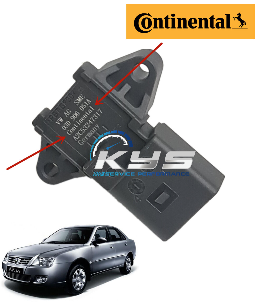 PW811648 MAP SENSOR INTAKE MANIFOLD ABSOLUTE PRESSURE SENSOR (4P