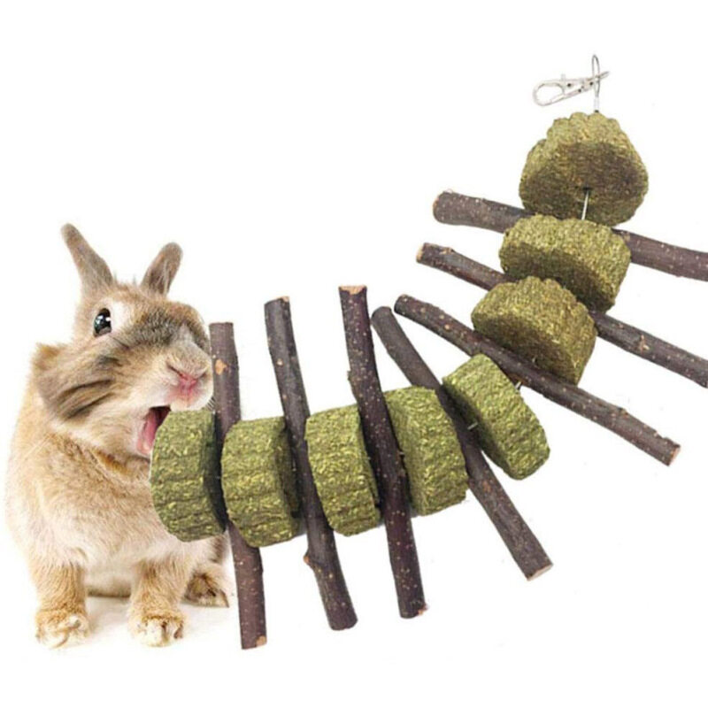 8 Cái/bộ Đồng Cỏ Molar-Xiên Bánh Cho Thỏ Hamster Và Chuột Lang