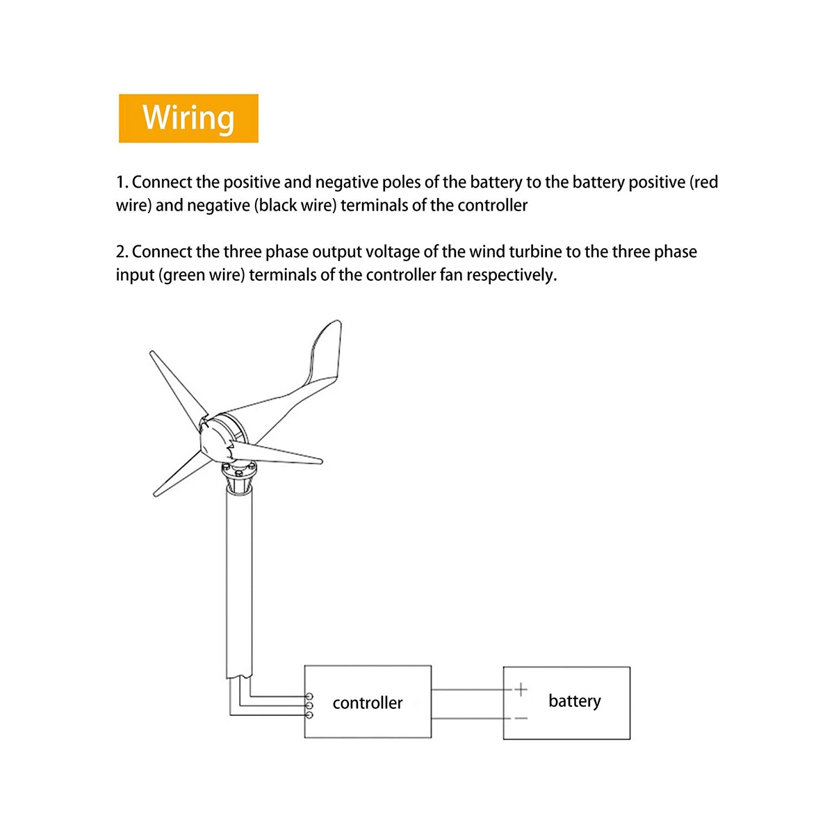 400W 12V 24V Wind Turbine Charge Controller Mini Wind Turbine Generator