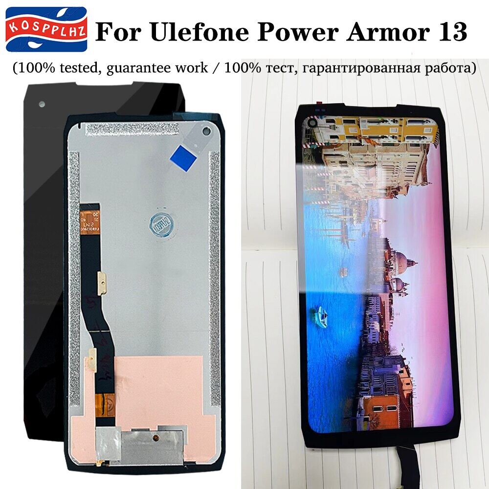 Kospplhz original for ulefone power armor 13 lcd display + touch screen replacement 100% tested for ulefone armor 13 cell phone