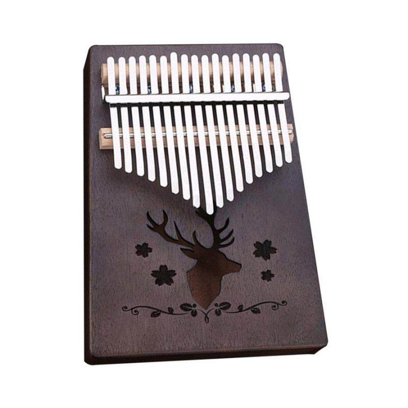 OSMAN 17 Phím Kalimba Veneer Gỗ Gụ Ngón Tay Cái Đàn Piano Tự Nhiên Bàn Phím Nhạc Cụ