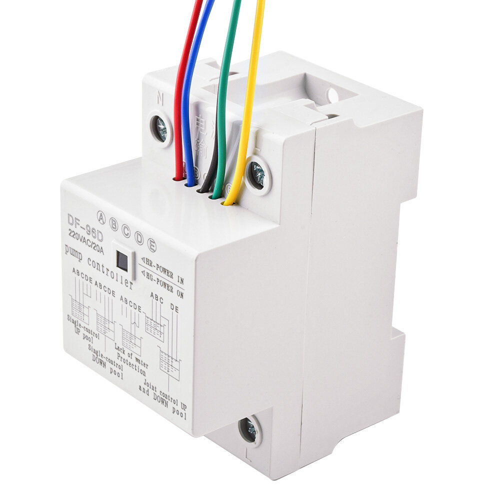 diymore Bộ Điều Khiển Mực Nước Df-96D Df-96Dk Có Cảm Biến Bộ Điều Khiển Bơm Nước Rơ Le Mực Nước Bể Chứa Nước Tự Động Cảm Biến Lưu Lượng Bộ Điều Khiển Bơm Nước Với Đầu Dò Dây 2 Mét