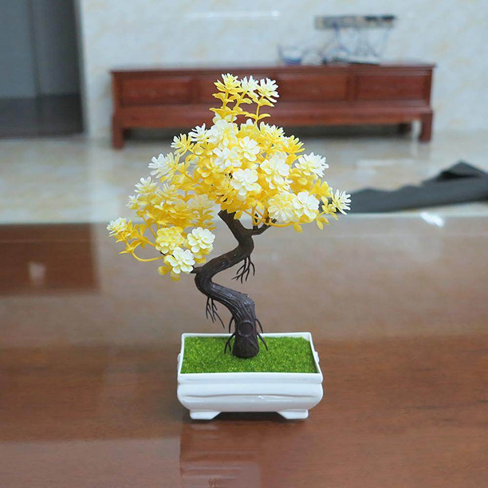 ⚘Chậu Cây Bonsai Nhân Tạo Rco, Mô Phỏng Cây Cảnh, Trang Trí Bàn, Giữa Bàn