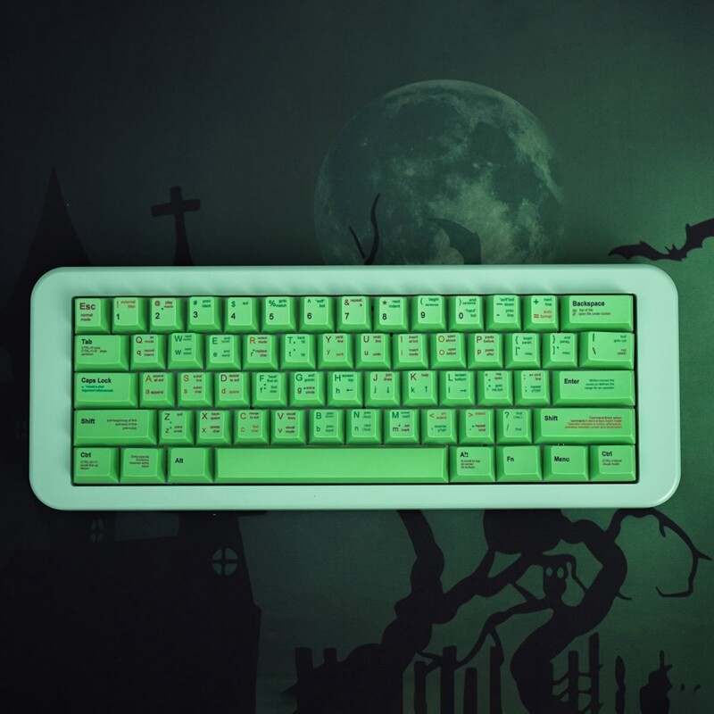 Programmer theme keycap vim key cap 131 keys cherry profile pbt dye sublimation for mx switch mechanical keyboard rk61/anne pro 2/gk61