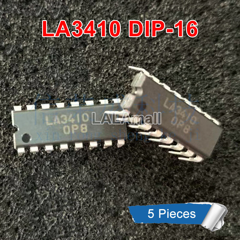5pcs la3410 dip16 la 3410 dip-16 dip stereo demodulator chip ic