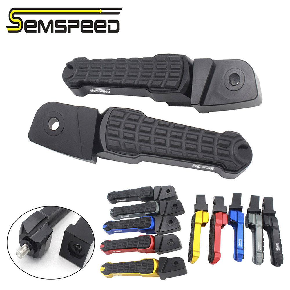 SEMSPEED For Honda Air Blade 160 150 AB SH350i SH300 Click Vario 160 150 125i Motorcycle Rear Footrest Foot Pedal Pegs Rests Footpegs