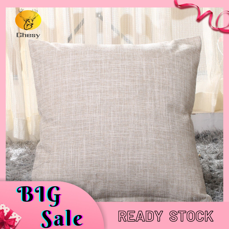 Square Pillow Case Modern Simple Solid Color Throw Pillow Cover Home Decorative Pillowcase (40 X 40cm)