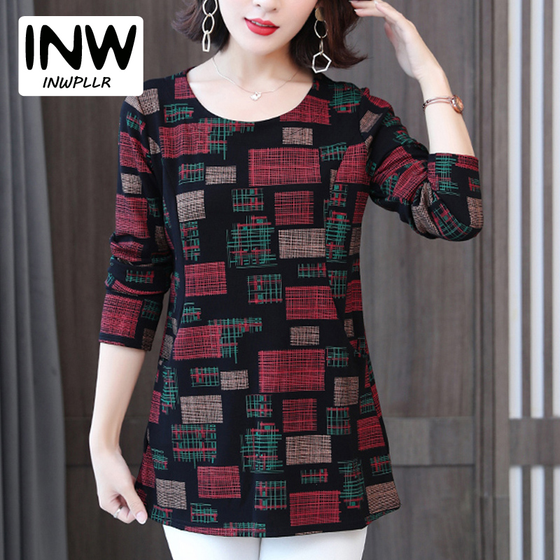 Fashion Plaid Blouses Korean-style 