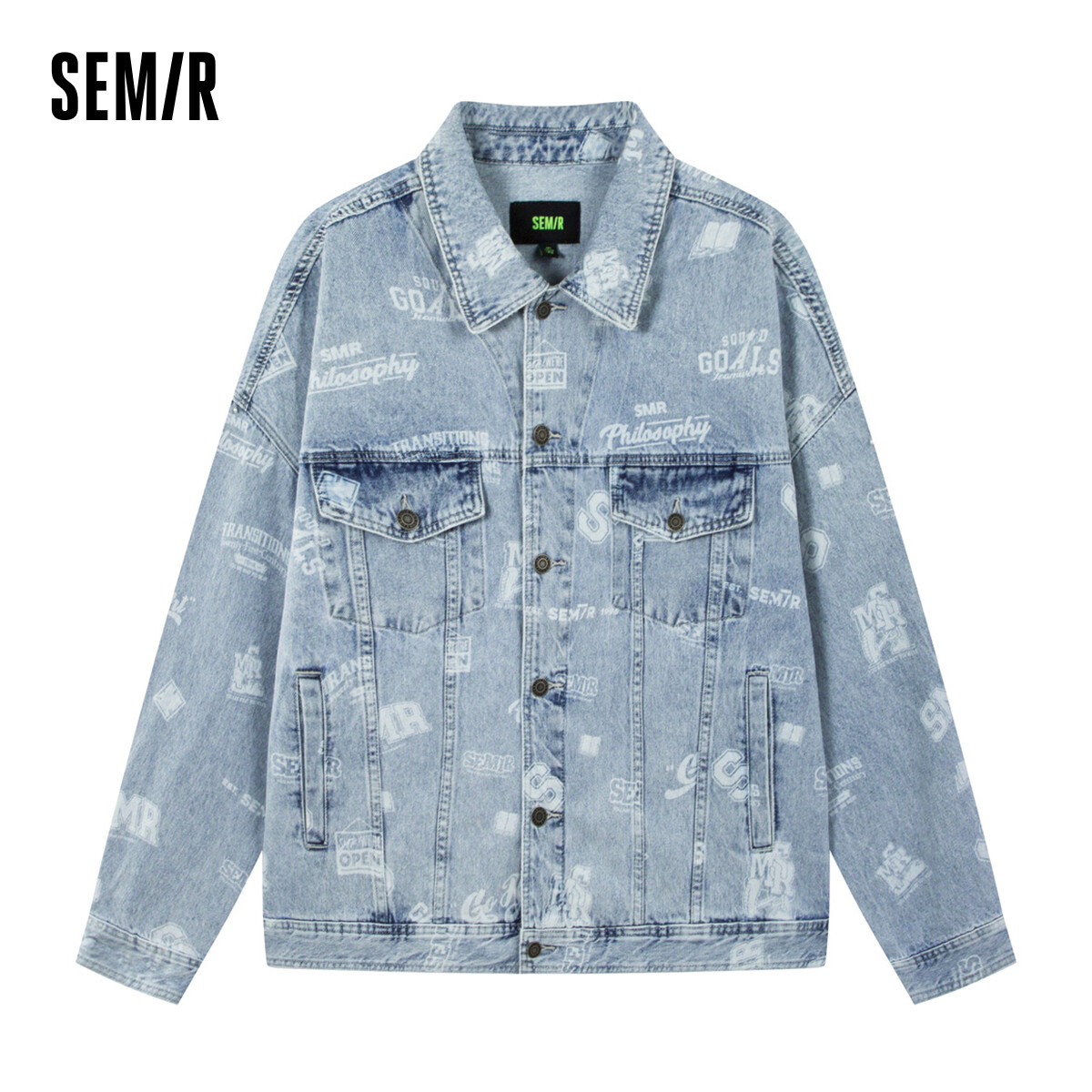 Semir Denim Jacket Men Youth Jacket Oversize High Street 2024 New Trendy Brand High-End Casual Jacket