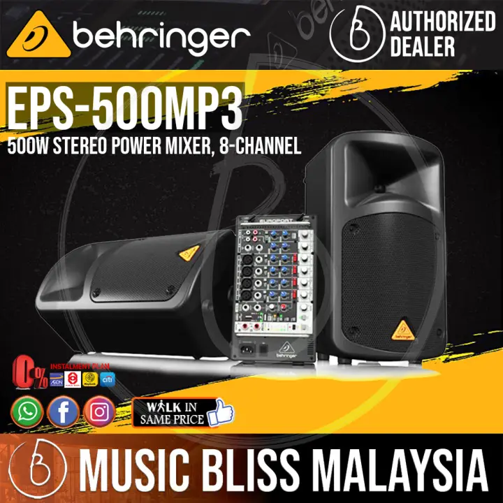 behringer eps 500 mp3 portable pa system