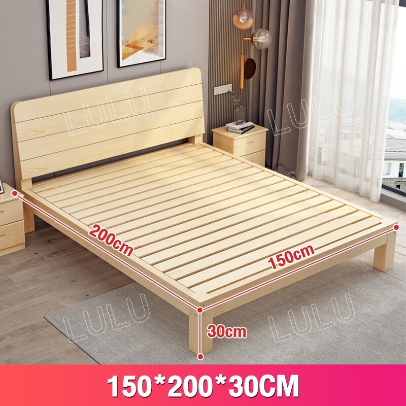 Sofya Solid Wood Bed Frame High Quality Wooden Bed Frame Furniture