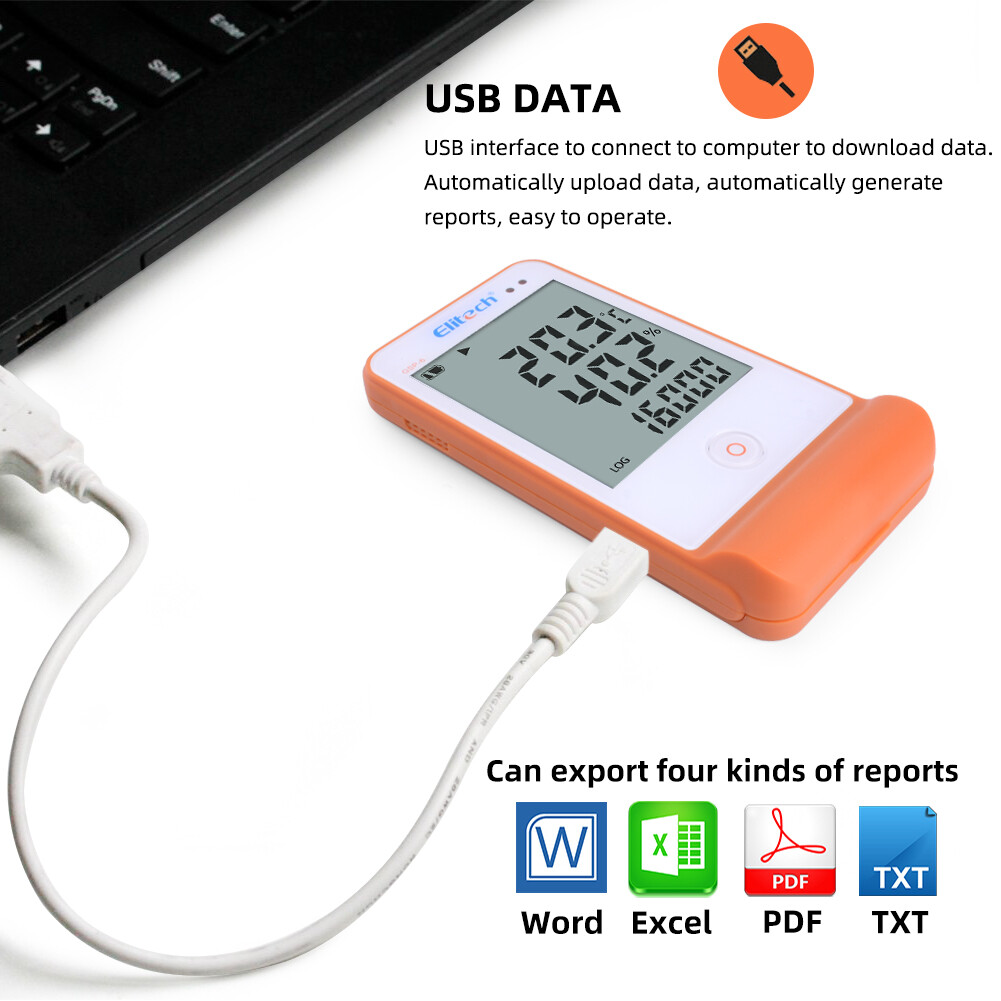 Yieryi GSP-6 màn hình lớn nhiệt độ độ ẩm máy ghi dữ liệu thăm dò âm thanh và ánh sáng báo động