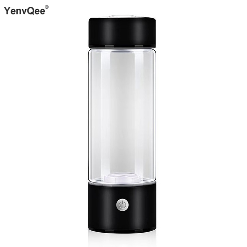 420ML Portable Hydrogen Generator Water Filter Ionizer Pure H2 Rich Hydrogen Alkaline Bottle Electrolysis Drink Hydrogen
