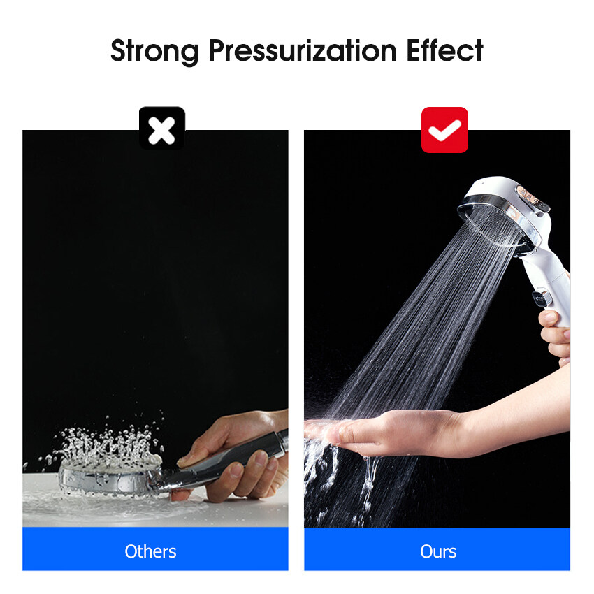EsoGoal vòi sen tăng áp siêu mạnh  Sen vòi phòng tắm nóng lạnh  Đầu Vòi Phun Bảng Điều Khiển Bằng Thép Không Gỉ 4 Chế Độ Đầu  Vòi Hoa Sen Một Nút Dừng/Khởi Động Cho Spa Và Phòng Tắm