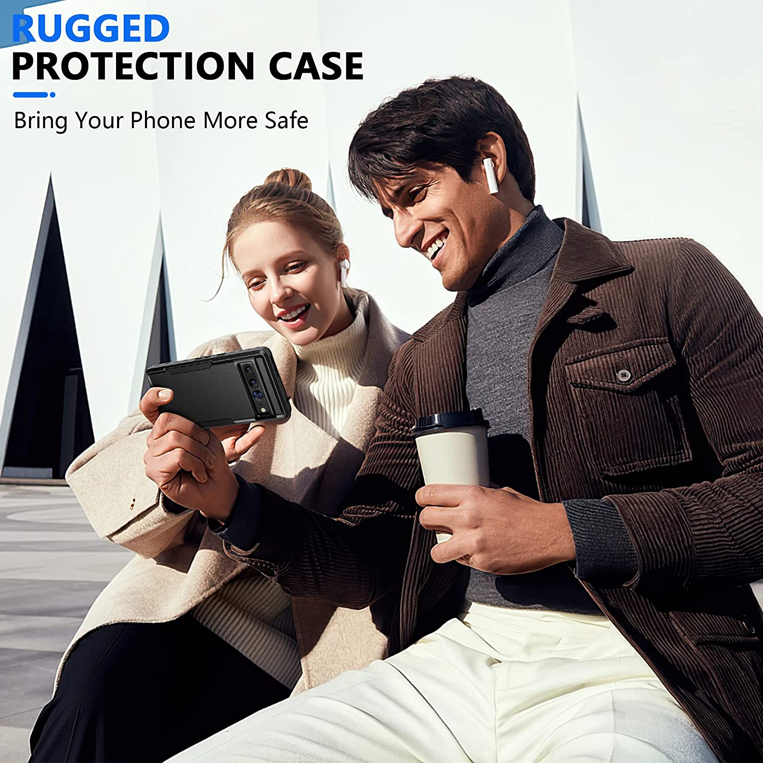 Trường hợp bảo vệ màu đen cho Google Pixel 9 Pro XL, Pixel 8 Pro, hai lớp chống thả bậc quân sự trường hợp chống vân tay Vỏ bảo vệ chịu lực trường hợp khó khăn cho Google Pixel 9A/Pixel 8A/Pixel 7 Pro/Pixel 6 Pro/Pixel 7A/Pixel 6A