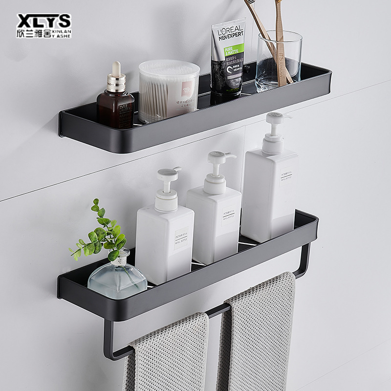 XINLANYASHE Handy No Drilling Hole Wall Bathroom Shelves bathroom shelf bathroom side cabinet Shelves, hanging shelves, bathroom shelves cabinet floor warehouse bathroom shelf wall mounted bathroom don't sting towel rail wall shelf
