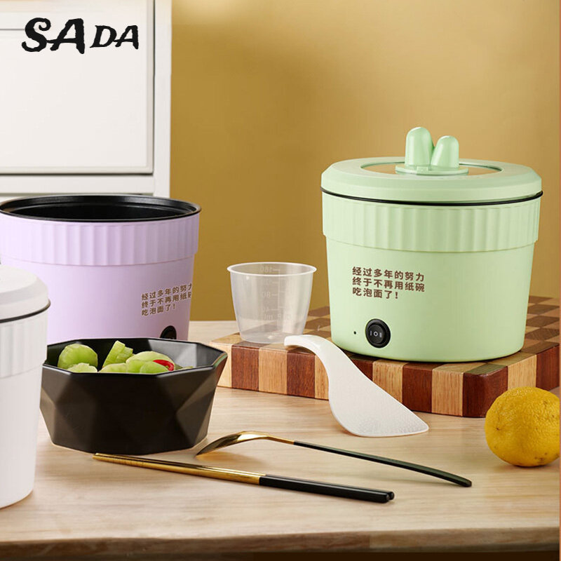 SADA Instant noodle pot electric cooking pot dormitory student pot multi-functional one small household instant noodles small electric pot wok electric hot pot