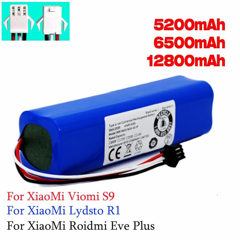 Original Genuine For Suitable For Xiaomi Lydsto R1 Rechargeable Li-Ion Battery Robot Vacuum Cleaner R1 Battery Pack With Capacity 12800Mah