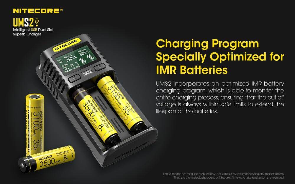 NITECORE UMS4 UMS2 Intelligent QC Fast Charging 4A Large Current Multi - Compatible USB Charger