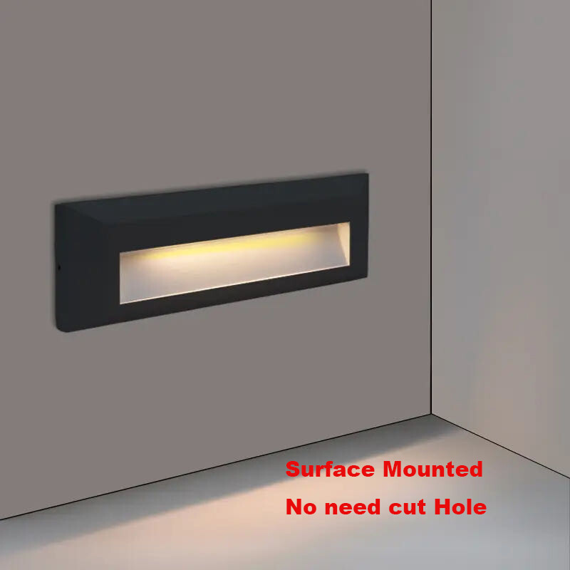 6W 9W LED Outdoor Surface Mounted Waterproof Stair Light Wall Lamps 220V Porch Balcony Garden Indoor Step Corner Light