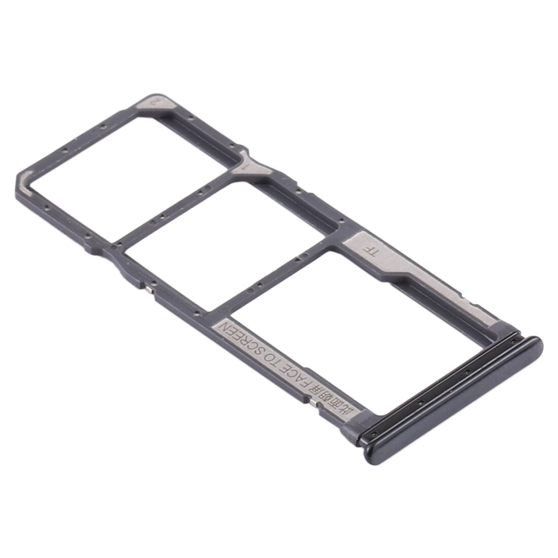 SIM Card Tray + SIM Card Tray + Micro SD Card Tray for Xiaomi Redmi Note 8T / Redmi Note 8 (Black)(As You Like it)