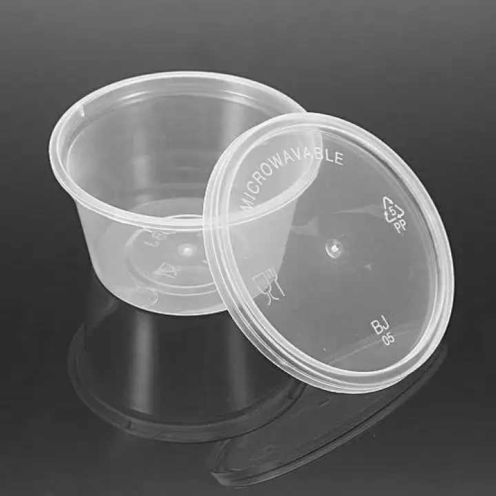 round plastic box with lid