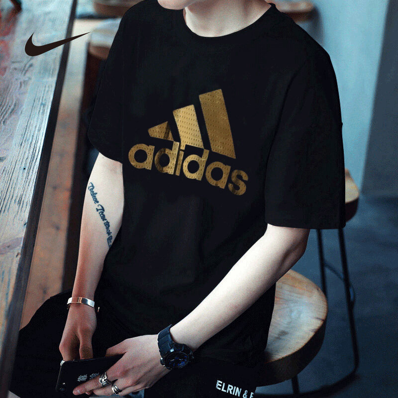 gold adidas shirt