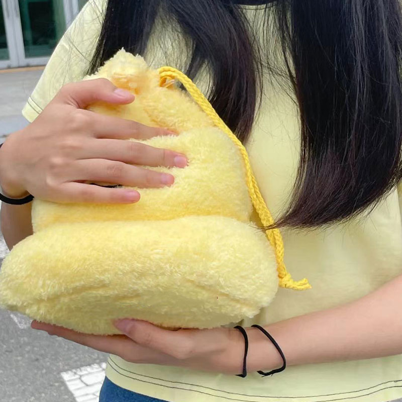 NALLCHEER Bag New plush drawstring bag cute funny gift tote bag