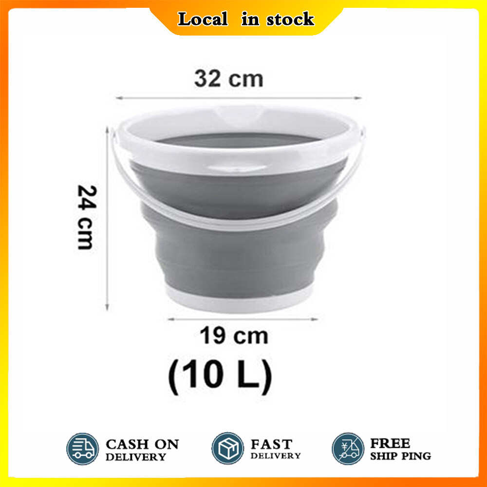 Foldable Pail 5L/10L Portable Folding Collapsible Pail Outdoor Car Wash
