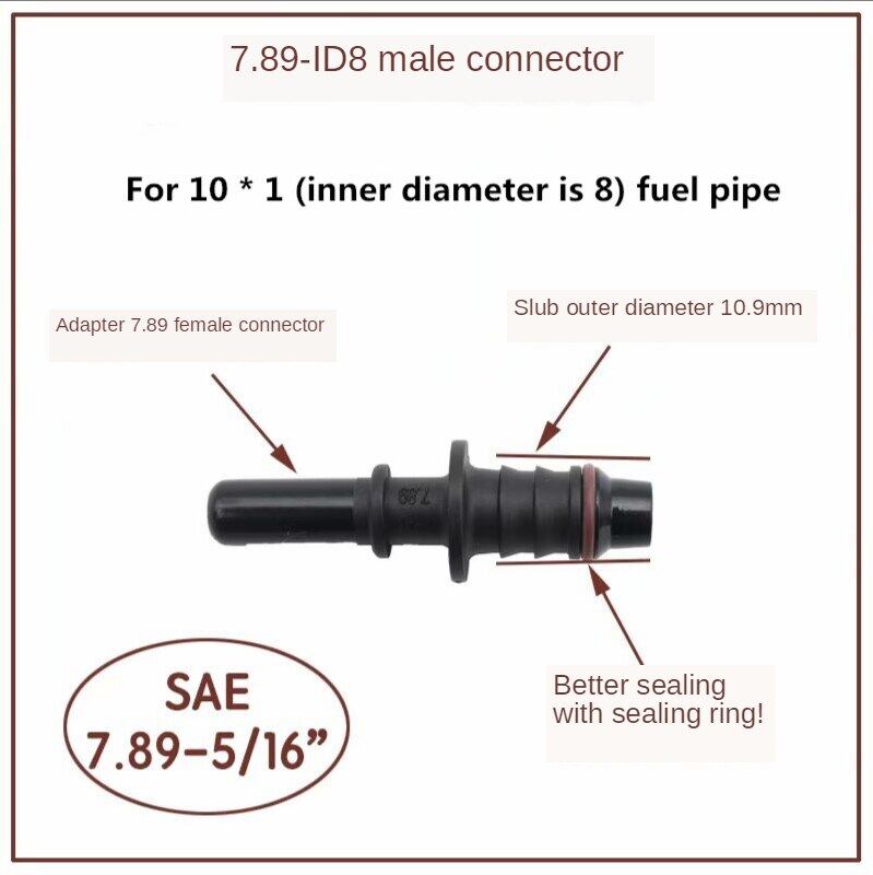 7.89 ID8 Auto การใช้สายหัวต่อคอมพิวเตอร์สำหรับน้ำมันดีเซลเมทานอลเอทานอล Yin Yang อุปกรณ์ปั๊มน้ำมัน Quick Plug ยูเรีย10.9มม