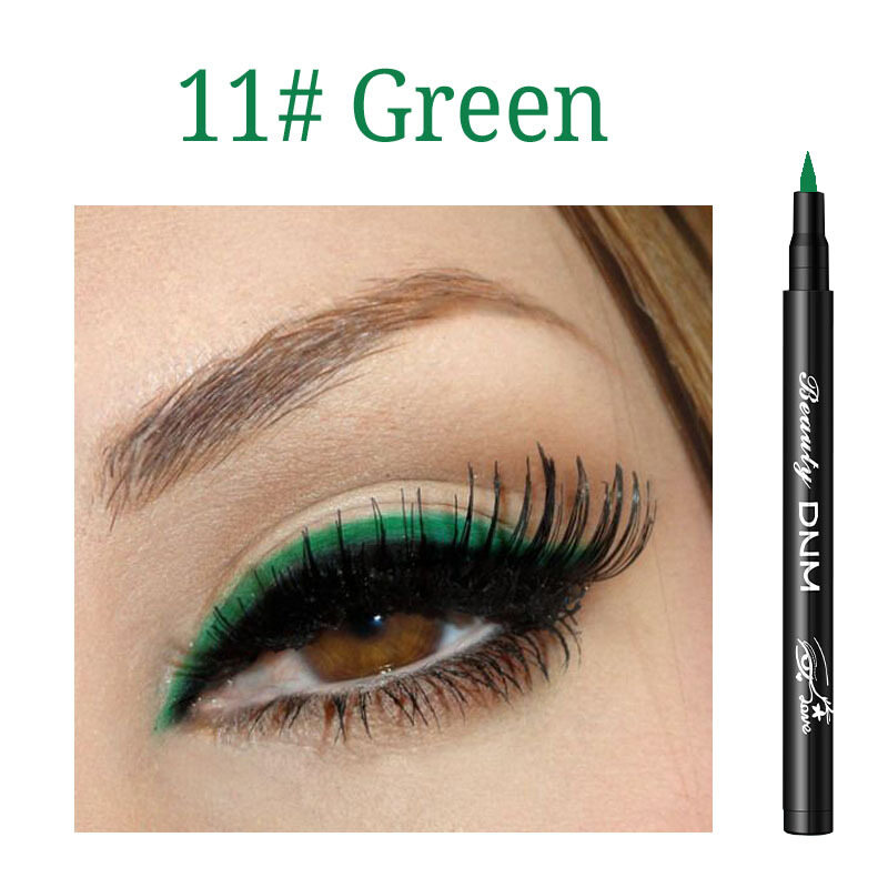 12 Color Matte Eyeliner Liquid Pencil Waterproof Make Up Eye Liner Black Blue Red Green Brown Matte Liners Eyes Makeup