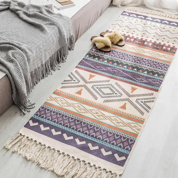 Karpet Etnik Rumah, Karpet Lantai Besar untuk Kamar Tidur, Samping Tempat Tidur, Karpet Geometris, Ruang Tamu, Karpet Dapur | Lazada Indonesia