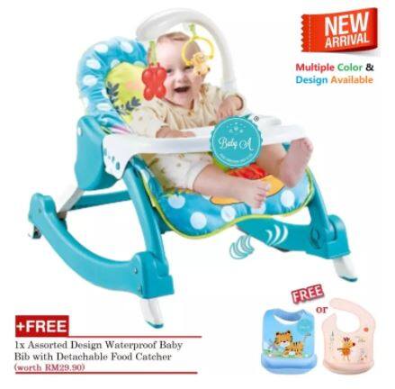 BABY A Multipurpose Infant-to-Toddler Rocker Bouncer and Chair