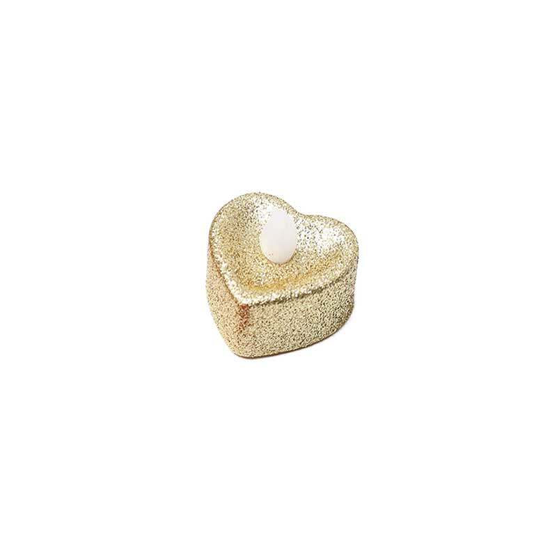 12pcs Love Heart Shape LED Tea Lights Candles Home Decoration Flameless Wedding Birthday Valentine's Day Decorations Party Supplies