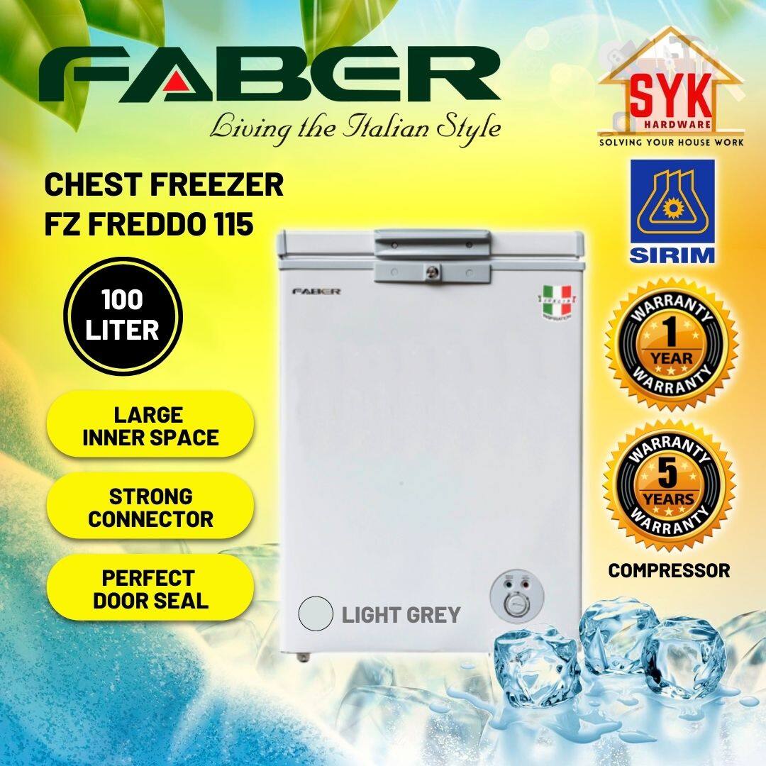 SYK Faber Chest Freezer 100L FZ FREDDO 115 Deep Freezer Peti Beku Freezers Peti Freezer Peti