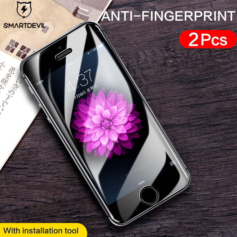 SmartDevil Tempered Glass Film Screen Protector For iphone 5 5s iphone 5se Non-full coverage Plating Nano Anti-fingerprint Anti-bluelight Film
