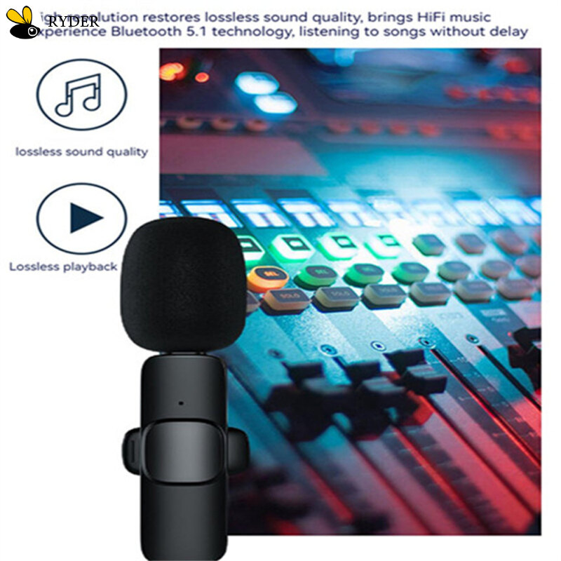 Wireless 3.5mm、type-C Lavalier Microphone Omnidirectional Condenser Mic For Camera Speaker Smartphone Recording Microphone K35