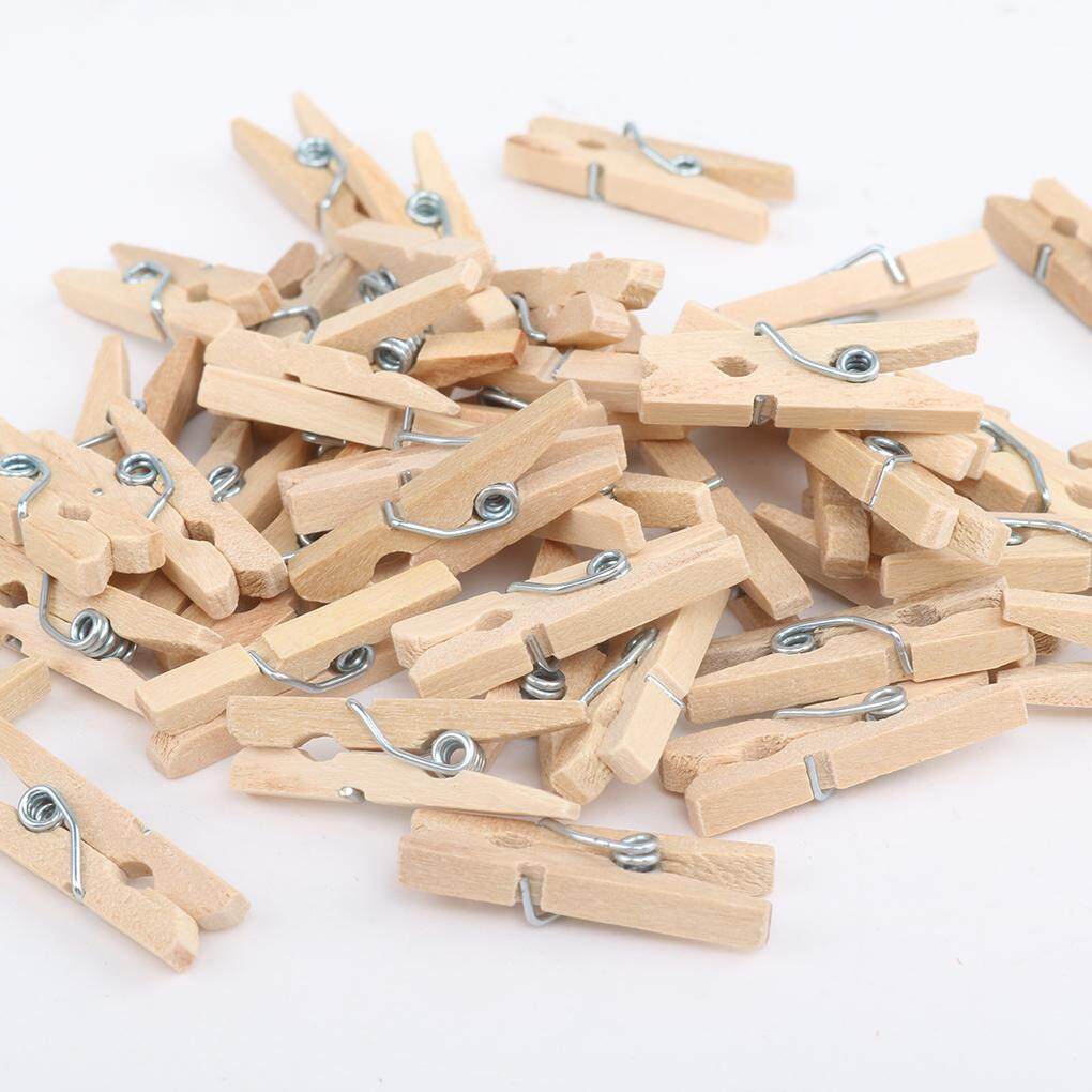 Mini Clothespins, Mini Clothes Pins for Photo Natural Wooden Small Picture  Clips for Crafts 25mm 150 PCS 