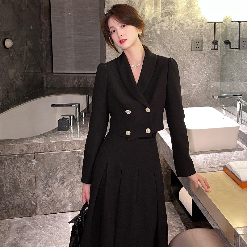 NOVA ❤ new style high-quality small suit jacket + a-line skirt fashion two-piece suit